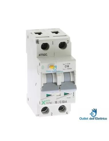 Eaton Pkpm2-16/2/c/03-a differential circuit breaker 2p 16a c0,3-a 10ka